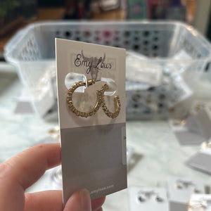 Simply Southern Rhinestone Studded Hoop