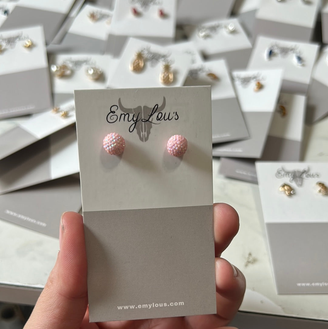 Simply Southern Pink Sparkle Stud