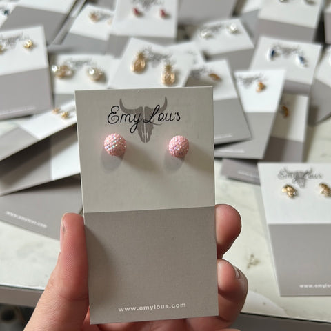 Simply Southern Pink Sparkle Stud