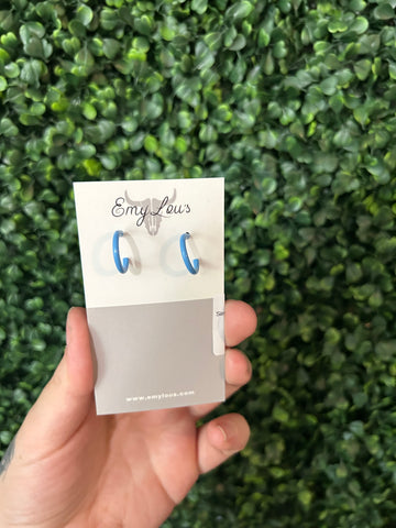Simply Southern Blue Stud Hoop