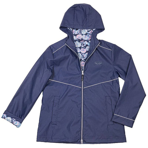 Simply Southern Rain Jacket- Navy