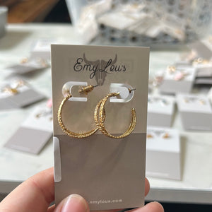 Simply Southern Gold Layered Hoop- Large