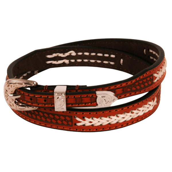Fargo Tooled Leather Cowboy Hat Band