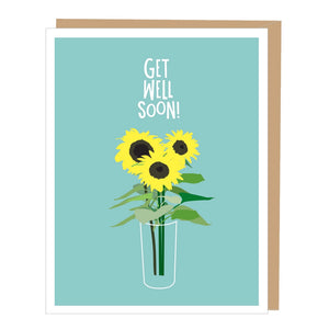 Sunflowers Get Well Card