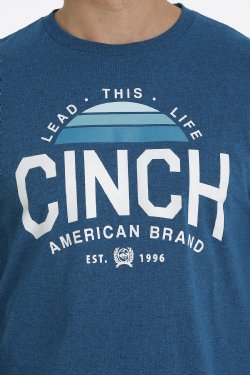 Men's Cinch Heather Teal Tee