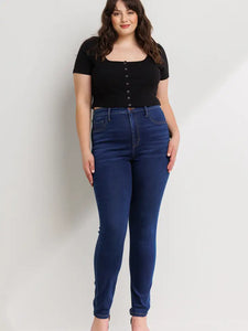 Sneakpeak High Rise Plus Ankle Skinny Jean