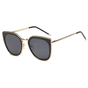 Women Round Vintage Cat Eye Sunglasses
