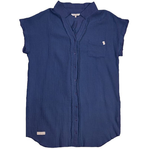 Simply Southern Button Dress- Navy
