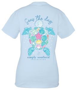 Simply Southern Seas Tee- Ice