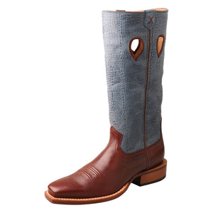 Twisted X Women's Ruff Stock 13" - Cafe & Sky Blue