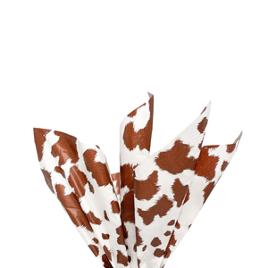 Brown Cowhide Print Tissue Paper (Pack of 6)