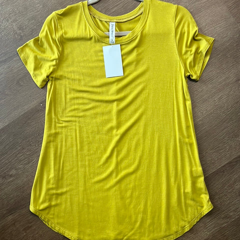 Golden Yellow Basic Tee