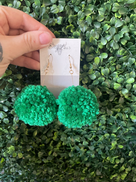 Pom Pom Earrings