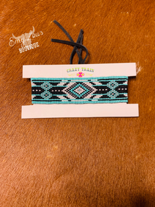 Mesa Beaded Cuff - Turquoise