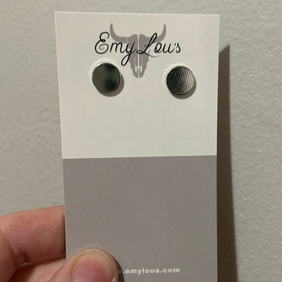 Simply Southern Silver Circle Studs