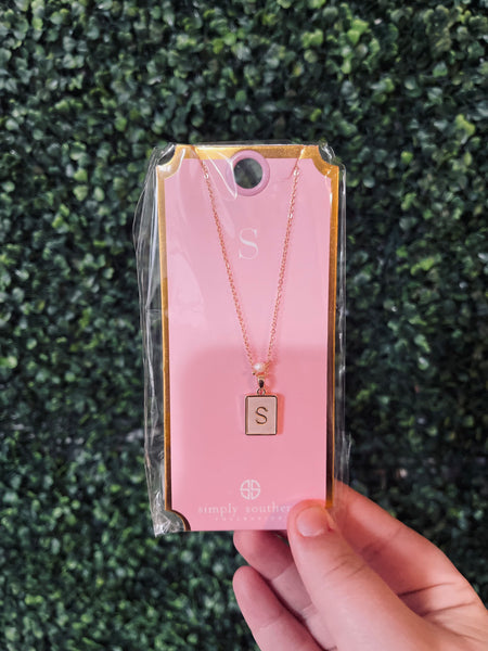 Simply Southern Initial Necklace Tile