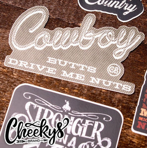 Cowboys Butts Drive Me Nuts Decal