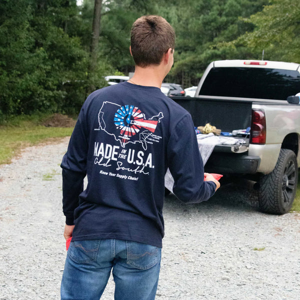 Old South Made In The USA Long Sleeve Tee