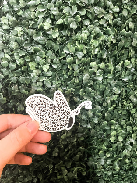 Cheetah Butterfly Sticker