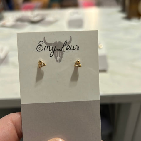 Simply Southern Hollow Triangle Stud