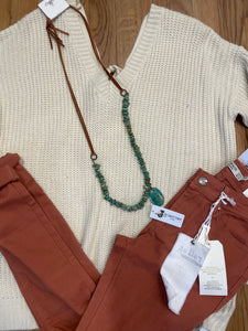 Burnt Orange Iris Skinny Jeans