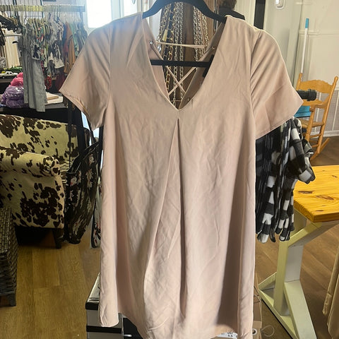 Very J Tan Crossback Dress