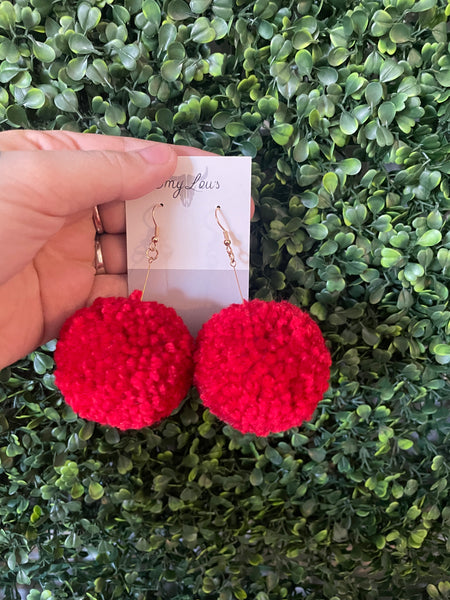 Pom Pom Earrings