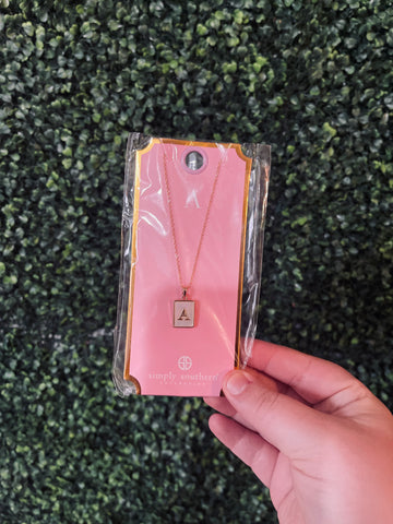 Simply Southern Initial Necklace Tile