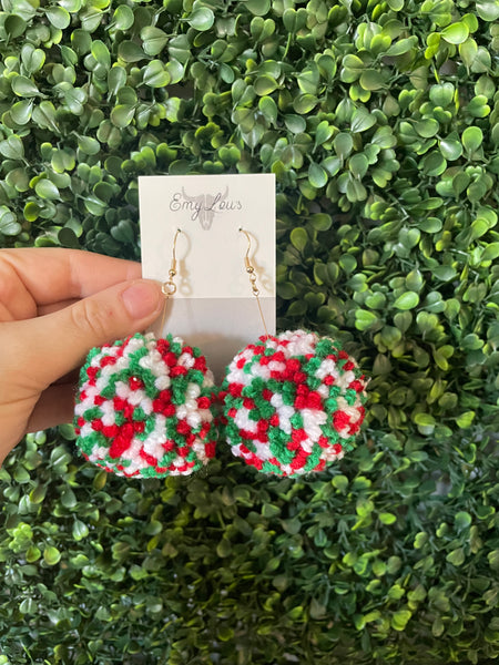 Pom Pom Earrings