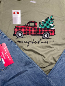 Merry Christmas Truck Tee