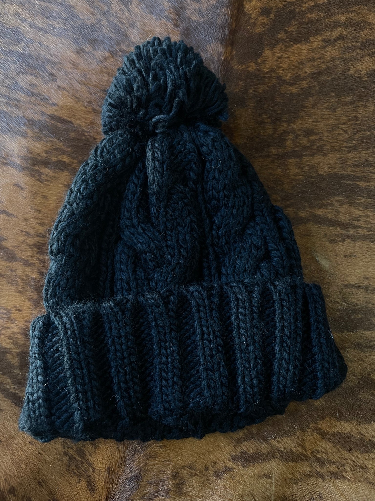 Heidi Cable Knit Pom Pom Beanie