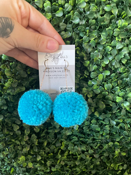 Pom Pom Earrings