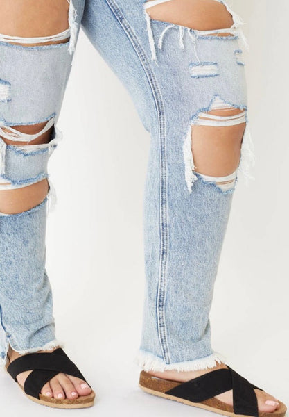 Kancan Juliet Ultra High Rise Mom Jeans (Plus Size)