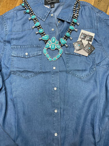 Denim Button Up
