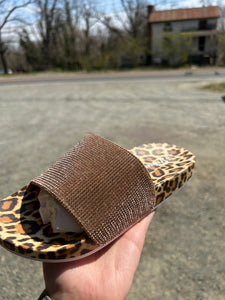 Leopard Bling Slide