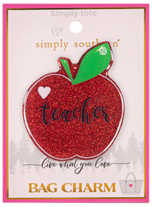 Simply Southern Tote Charm - Teacher