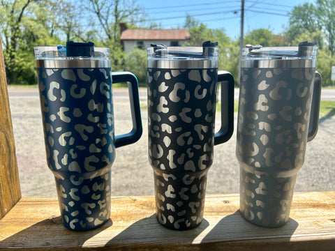 Leopard Print 40oz Tumbler