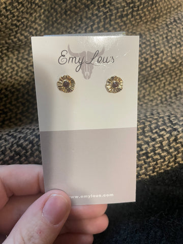 Gold & Brown Studs