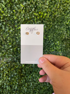 Gold and Diamond Studs
