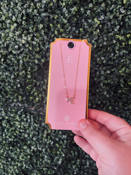 Simply Southern Initial Jewel Necklaces