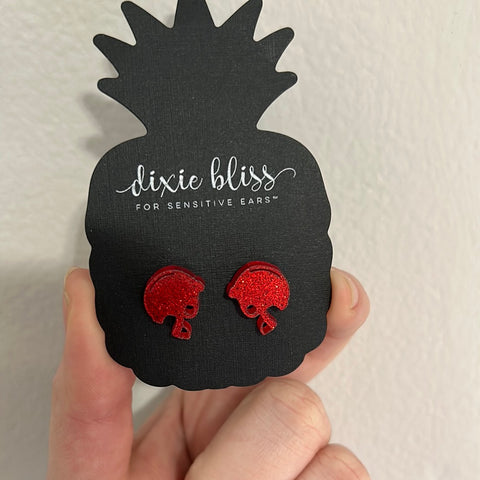 Football Helmet Stud- Dixie Bliss- Single Pck