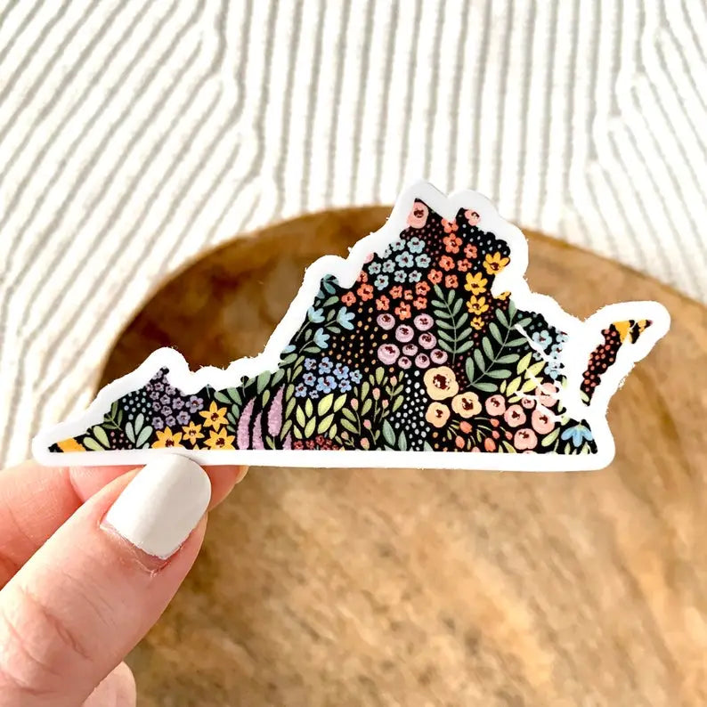 VA Floral Sticker