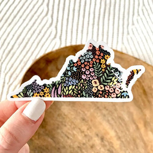 VA Floral Sticker