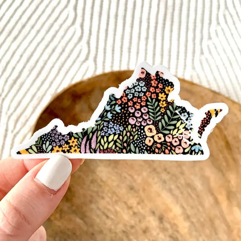 VA Floral Sticker