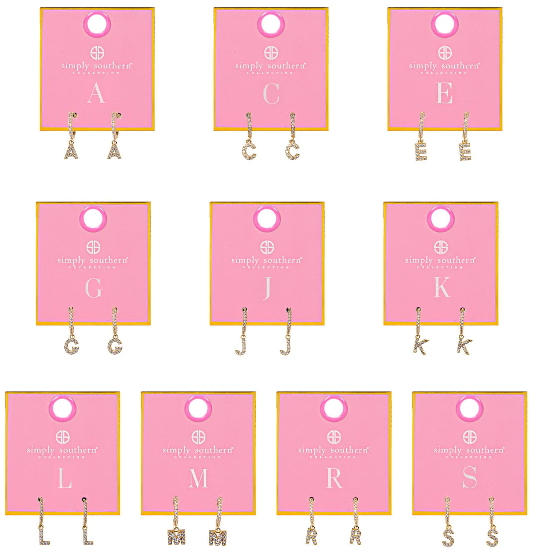 Simply Southern Initial Clicker Earring