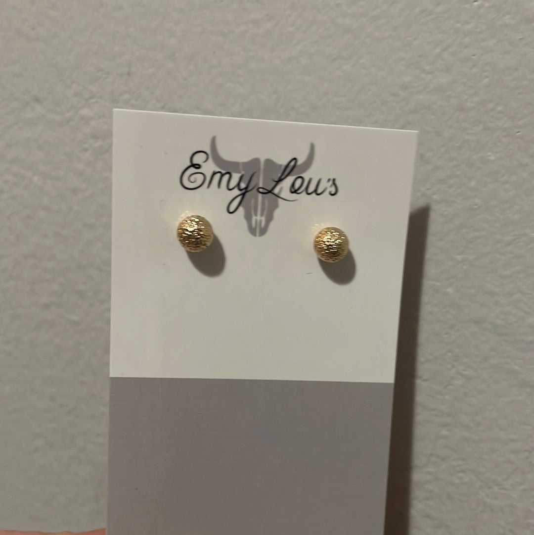 Simply Southern Gold Textured Studs