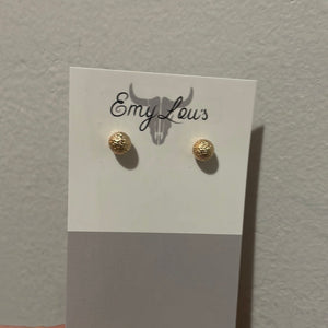 Simply Southern Gold Textured Studs