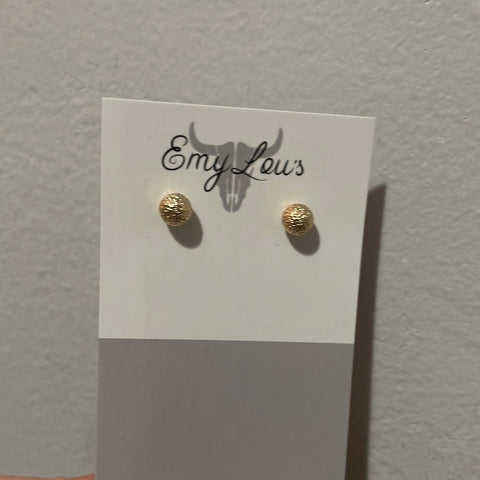 Simply Southern Gold Textured Studs