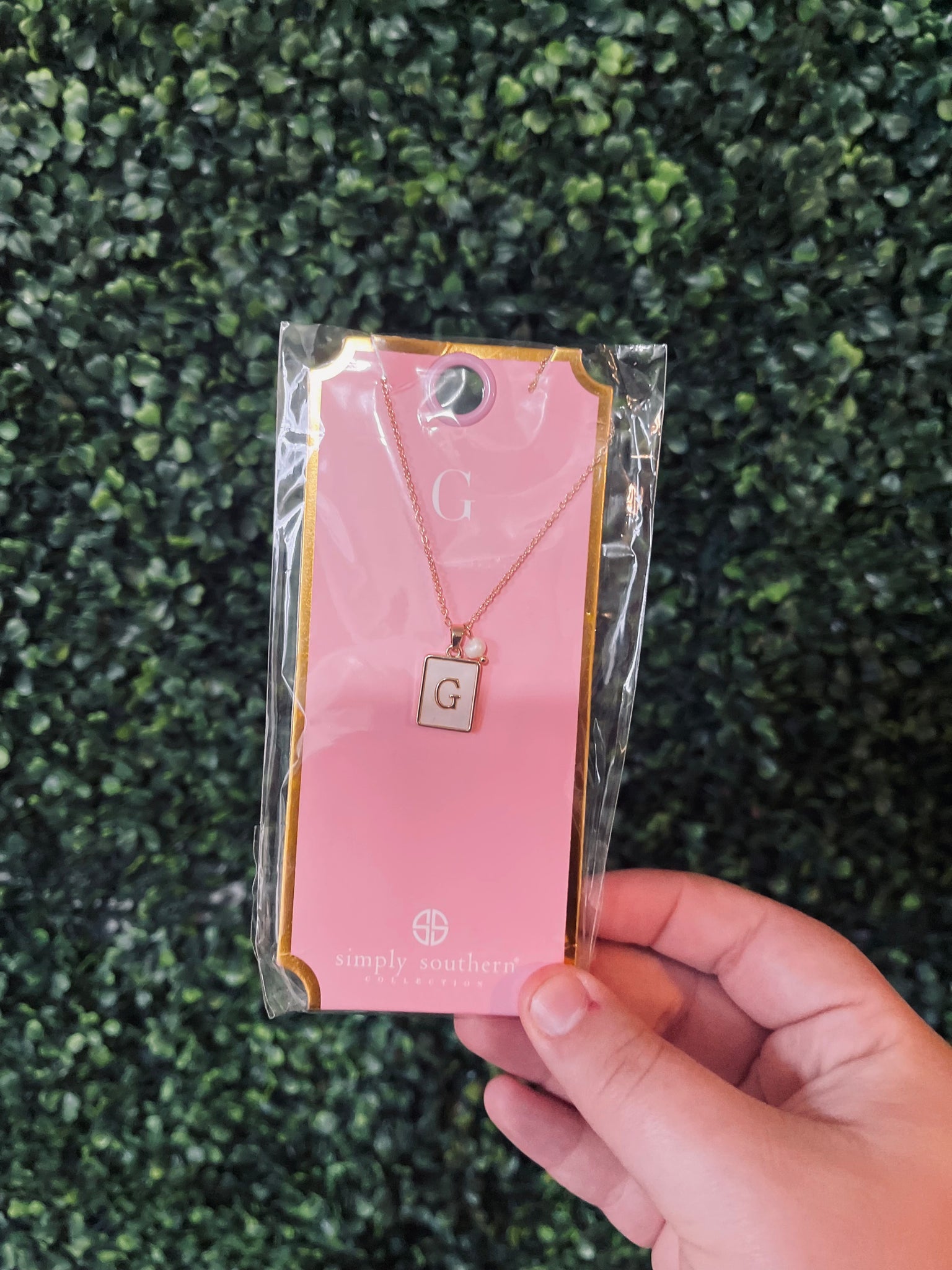 Simply Southern Initial Necklace Tile