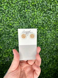 Sand Druzy Stud